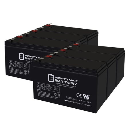 12V 7Ah F2 Replacement Battery for Lowrance Elite-4x Fishfinder - 6PK -  MIGHTY MAX BATTERY, MAX3975972